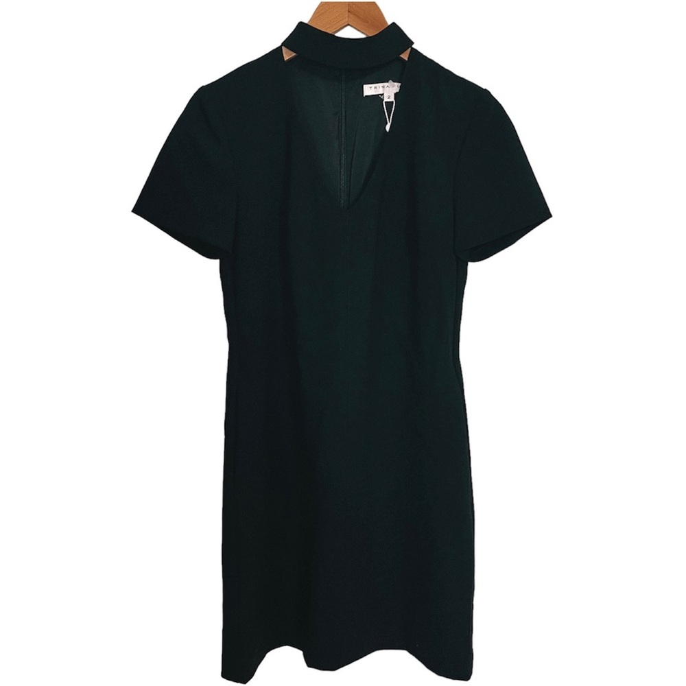 Trina Turk Black Short Sleeve Midi Dress